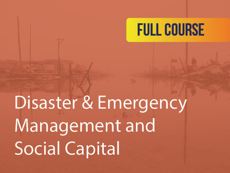 Disaster & Emergency Management and Social Capital